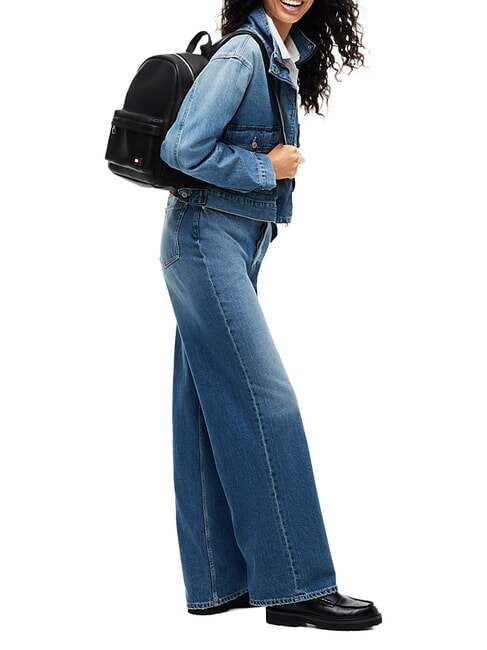TJW DAILY ELEVATED Mochila con bolsillo frontal negro - Bolsos Mujer