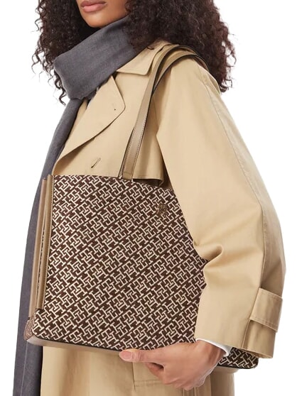 TH JACQUARD Bolso de hombro musgo de la tundra - Bolsos Mujer
