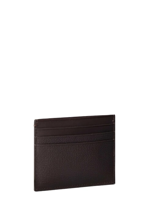 PREMIUM LEATHER Tarjetero plano de cuero ck marr&oacute;n oscuro - Carteras Hombre
