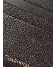 CALVIN KLEIN PREMIUM LEATHER Tarjetero plano de cuero ck marr&oacute;n oscuro - Carteras Hombre - 3