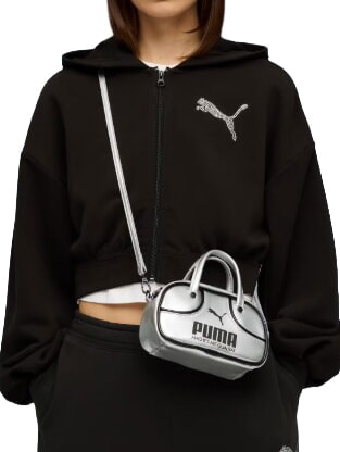 1976 METALLIC MICRO GRIP Minibolso con correa para el hombro gris glacial-negro - Bolsos Mujer