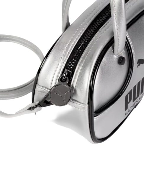 1976 METALLIC MICRO GRIP Minibolso con correa para el hombro gris glacial-negro - Bolsos Mujer