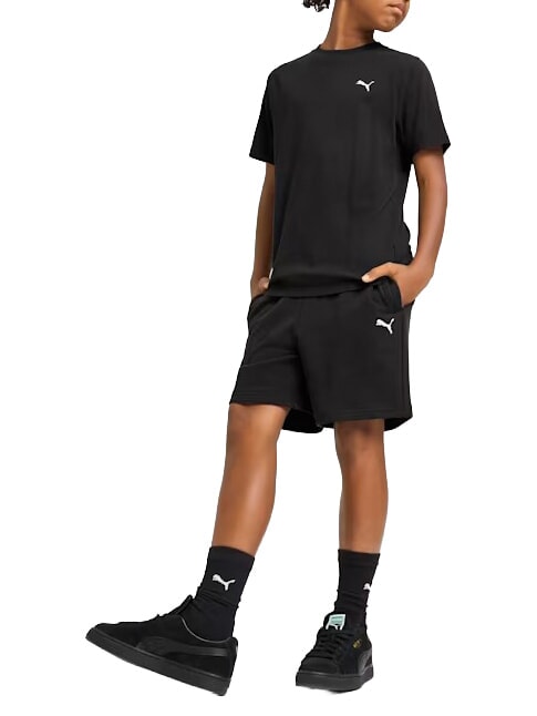 WARDROBE ESS Camiseta de manga corta, de algod&oacute;n puro. negro - Camiseta ni&ntilde;o