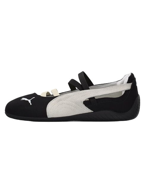 SPEEDCAT BALLET SD JR bailarinas de cuero blanco-negro-blanco c&aacute;lido - Zapatos de beb&eacute;