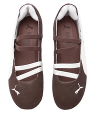 PUMA SPEEDCAT BALLET SD JR bailarinas de cuero blanco brillante rosa - Zapatos de beb&eacute; - 3