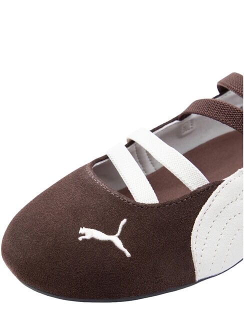SPEEDCAT BALLET SD JR bailarinas de cuero blanco brillante rosa - Zapatos de beb&eacute;