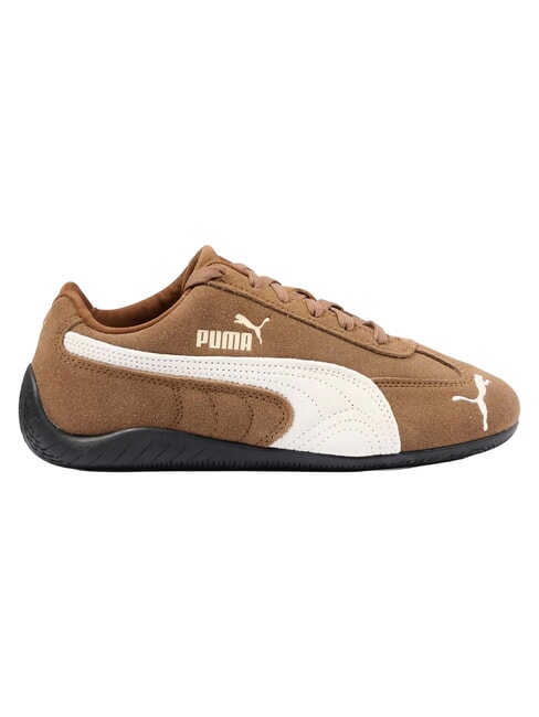SPEEDCAT OG JR Zapatillas de cuero Marfil escarchado color caf&eacute; de alta gama - Zapatos de beb&eacute;