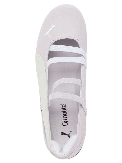 SPEEDCAT BALLET SD JR bailarinas de cuero blanco brillante rosa - Zapatos de beb&eacute;