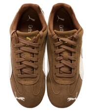 PUMA SPEEDCAT OG JR Zapatillas de cuero Marfil escarchado color caf&eacute; de alta gama - Zapatos de beb&eacute; - 3