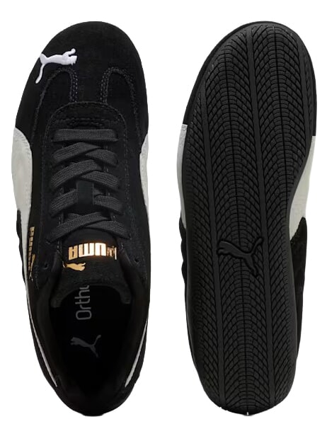 SPEEDCAT OG JR Zapatillas de cuero en blanco y negro - Zapatos de beb&eacute;