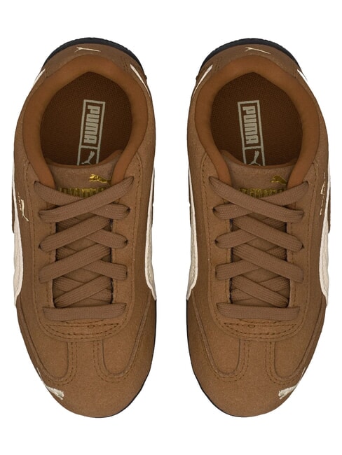 SPEEDCAT OG PS Zapatillas deportivas de piel mixta Marfil escarchado color caf&eacute; de alta gama - Zapatos de beb&eacute;