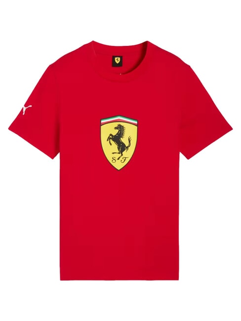 FERRARI Camiseta de algod&oacute;n de manga corta rojo de carreras - Camiseta ni&ntilde;o