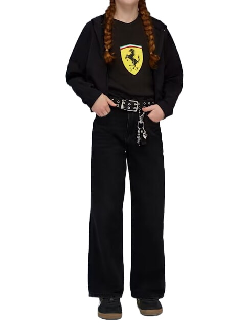 FERRARI Camiseta de algod&oacute;n de manga corta negro - Camiseta ni&ntilde;o