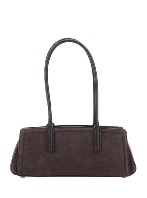 LAILA Bolso de hombro de piel chocolate - Bolsos Mujer