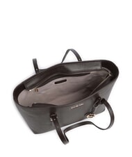 MICHAEL KORS QUINN Bolsa de compras mediana de piel chocolate - Bolsos Mujer - 5