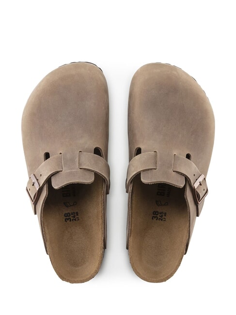 BOSTON Sandalias unisex de cuero tabaco marr&oacute;n - Zapatos unisex