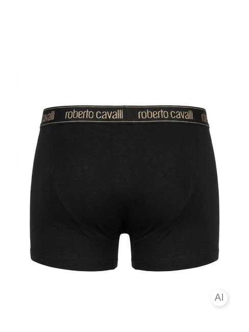 ALL-OVER ELASTIC GOLD Paquete de 3 pares de b&oacute;xers negro - Calzoncillos de hombre