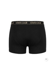 CAVALLI ALL-OVER ELASTIC GOLD Paquete de 3 pares de b&oacute;xers negro - Calzoncillos de hombre - 3