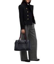 TOMMY HILFIGER TH BUCKLE bolso de hombro espacio azul - Bolsos Mujer - 2
