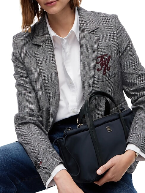 TH SOFT NYLON Bolso de mano con correa para el hombro. espacio azul - Bolsos Mujer