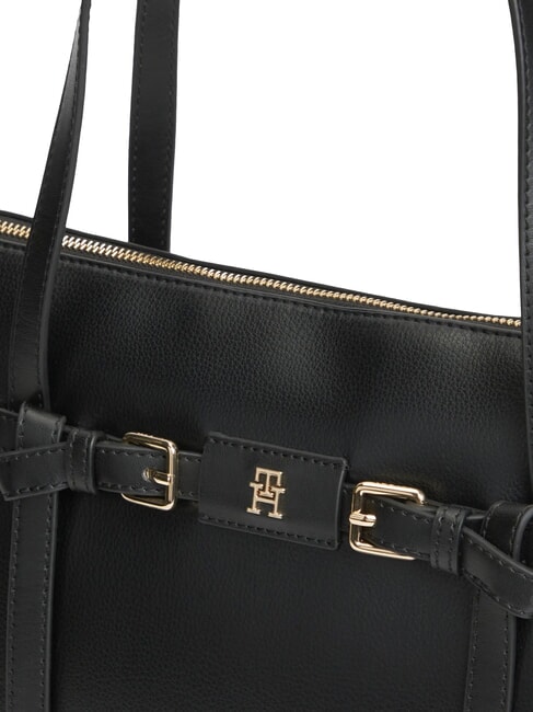 TH BUCKLE bolso de hombro negro - Bolsos Mujer
