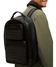 TOMMY HILFIGER TH MODERN Mochila con doble bolsillo frontal negro - Mochilas Escuela & Tiempo Libre - 2