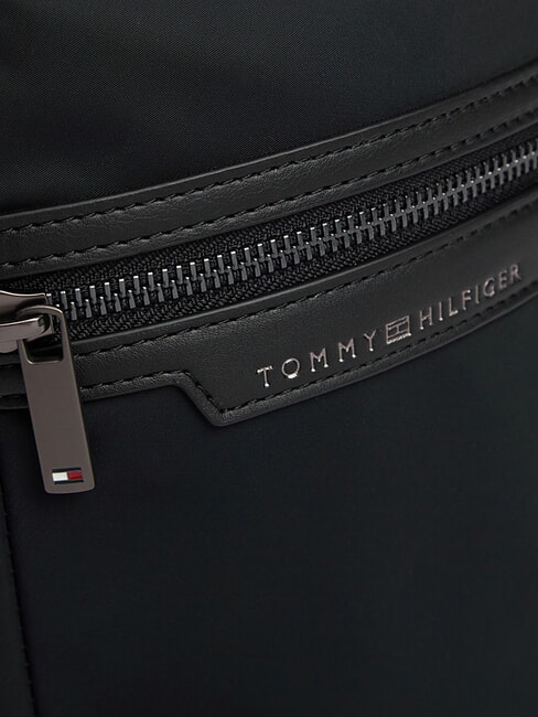 TH NYLON Bolso con bolsillo delantero negro - Bandoleras Hombre