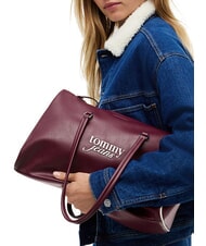 TOMMY HILFIGER TJW BOLD SCRIPT bolso de hombro marr&oacute;n palo de rosa - Bolsos Mujer - 2