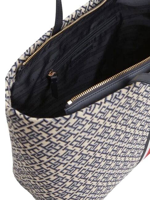 TH JACQUARD bolso de hombro espacio azul - Bolsos Mujer
