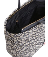 TOMMY HILFIGER TH JACQUARD bolso de hombro espacio azul - Bolsos Mujer - 4