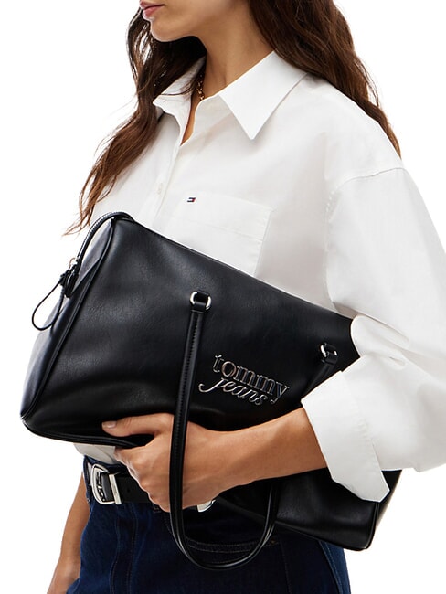 TJW BOLD SCRIPT bolso de hombro negro - Bolsos Mujer