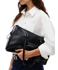 TOMMY HILFIGER TJW BOLD SCRIPT bolso de hombro negro - Bolsos Mujer - 2