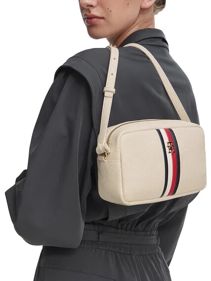 TH CORP Mini bolso de hombro para c&aacute;mara crema suave - Bolsos Mujer