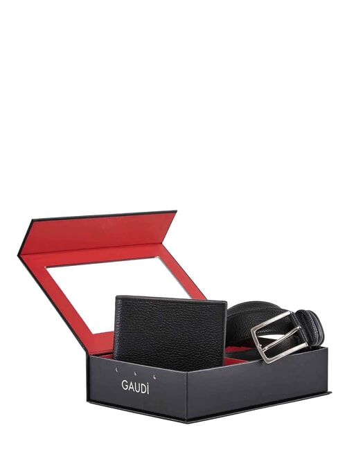 KIT Cartera y caja para cartera NEGRO - Carteras Hombre