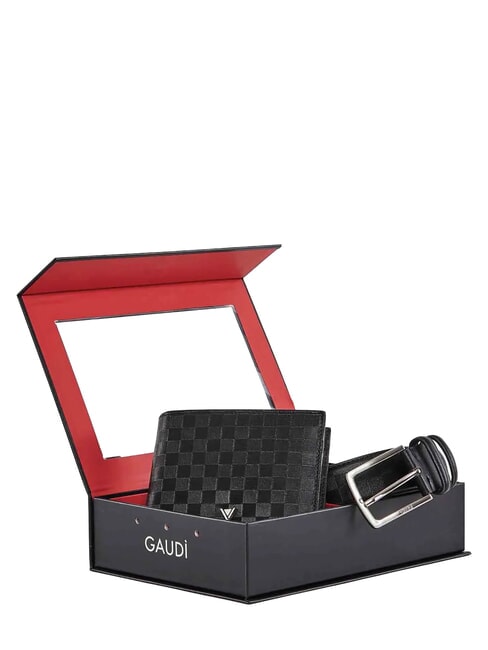 KIT Cartera y caja para cartera NEGRO - Carteras Hombre