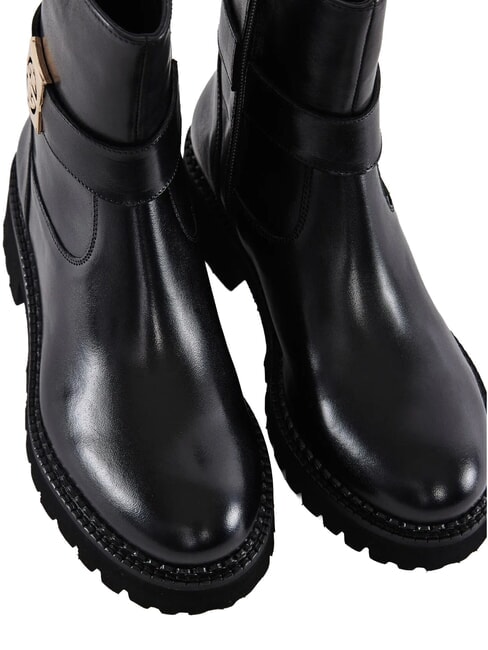 LESLEY Botines de piel NEGRO - Zapatos Mujer