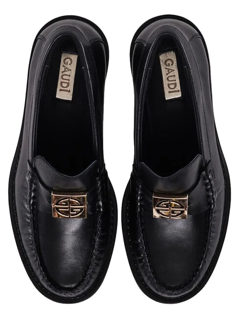LUDMILLA mocasines de cuero NEGRO - Zapatos Mujer