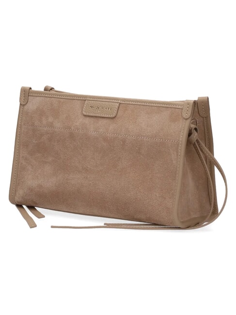 DIVA SCAMOSCIATO Bolso de hombro mocaccino - Bolsos Mujer