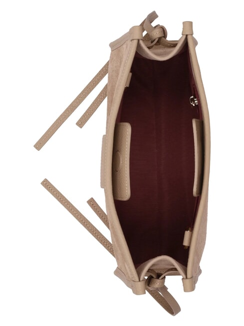 DIVA SCAMOSCIATO Bolso de hombro mocaccino - Bolsos Mujer