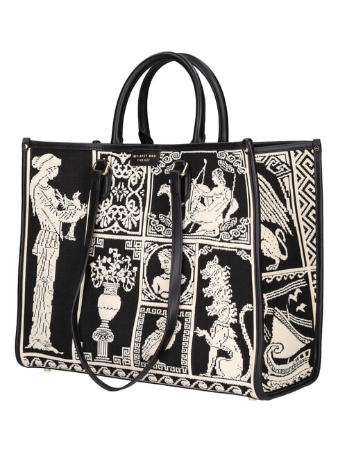 ATENA AGORA Bolsa de triple portabilidad black/white - Bolsos Mujer