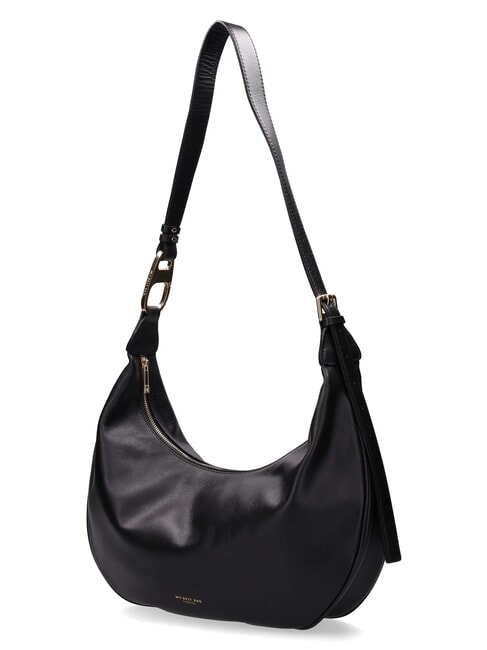 LEONIE Bolso hobo de cuero nero - Bolsos Mujer