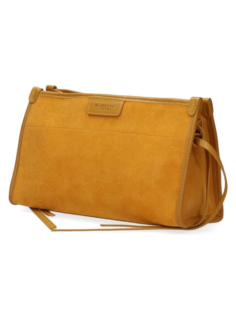 DIVA SCAMOSCIATO Bolso de hombro curcuma - Bolsos Mujer