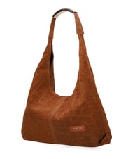 MY BEST BAG ELLISSE CROCO SUEDE Bolso de hombro de piel cognac - Bolsos Mujer - 3