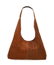 MY BEST BAG ELLISSE CROCO SUEDE Bolso de hombro de piel cognac - Bolsos Mujer - 4
