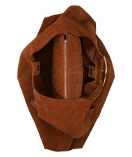 MY BEST BAG ELLISSE CROCO SUEDE Bolso de hombro maxi cognac - Bolsos Mujer - 5