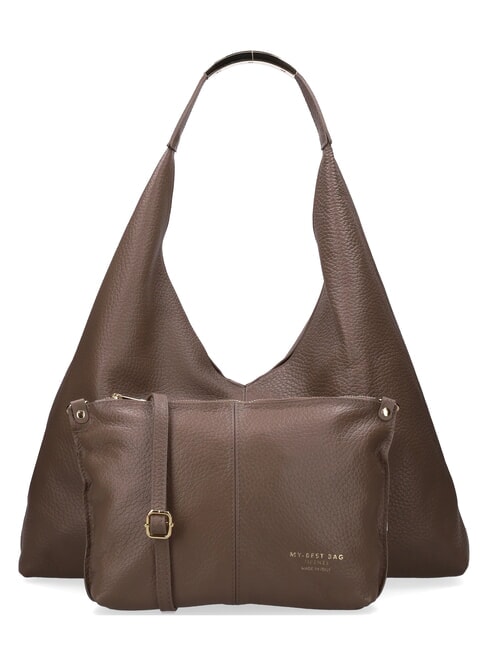 ELLISSE MACRO DOLLARO Bolso de hombro maxi taupe - Bolsos Mujer