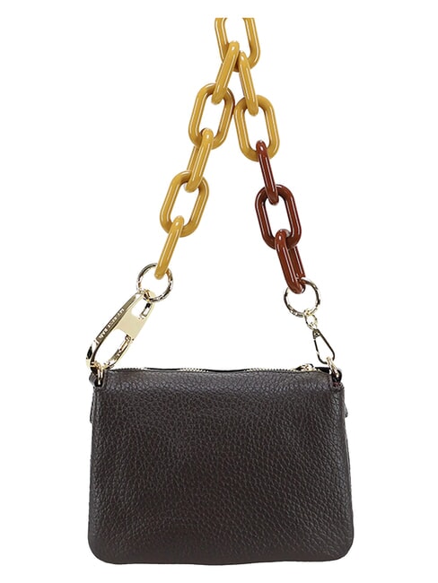 REFLEX MACRO DOLLARO Minibolso de hombro con correa para el hombro. marr&oacute;n oscuro - Bolsos Mujer