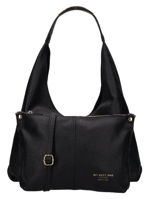 ELLISSE MACRO DOLLARO Bolso de hombro de piel negro - Bolsos Mujer