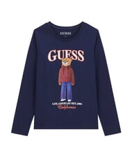 GUESS KIDS Camiseta de manga larga azul ennegrecido - Camiseta ni&ntilde;o - 5