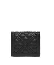 LOVE MOSCHINO QUILTED Mini cartera laca negra - Carteras Mujer - 3
